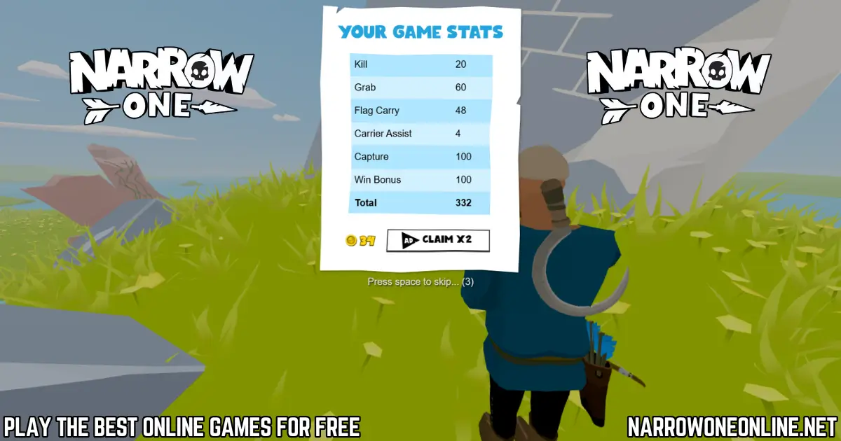 Narrow One final game stats screen showing kills, assists, and total score